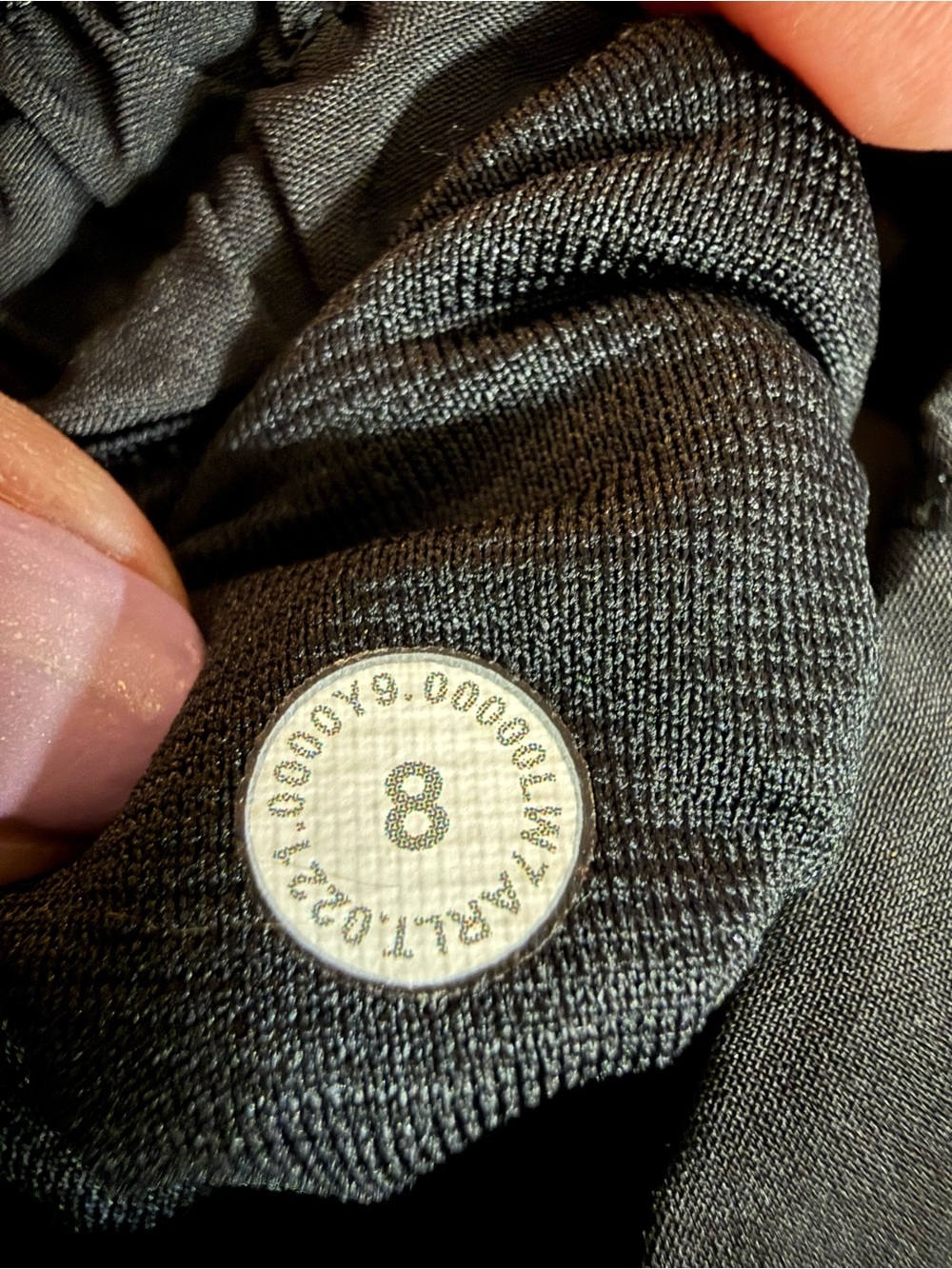 2019 Lululemon Hotty Hot Short II Long 4” Black Running Athletic Shorts Size 8 - Picture 8 of 8